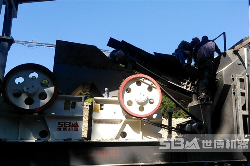 山東PE400x600鄂破機(jī)現(xiàn)場