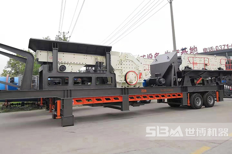 三組合移動破碎站，移動120噸碎石機