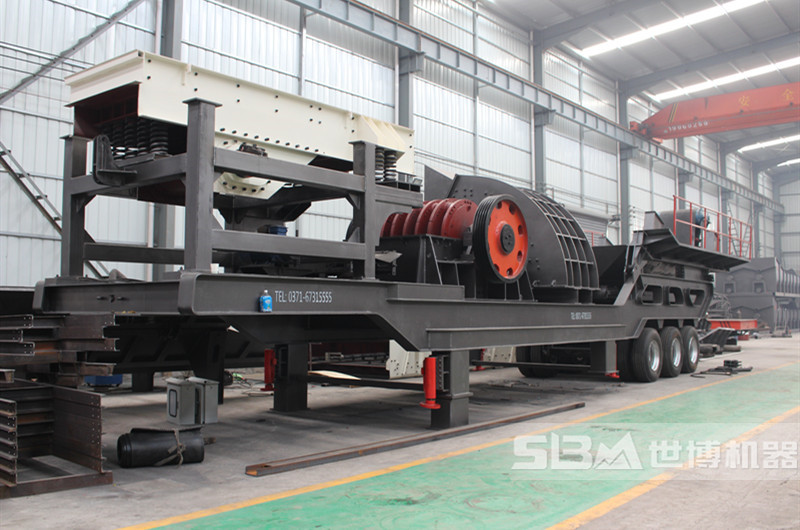 移動建筑垃圾破碎機設(shè)備車間圖