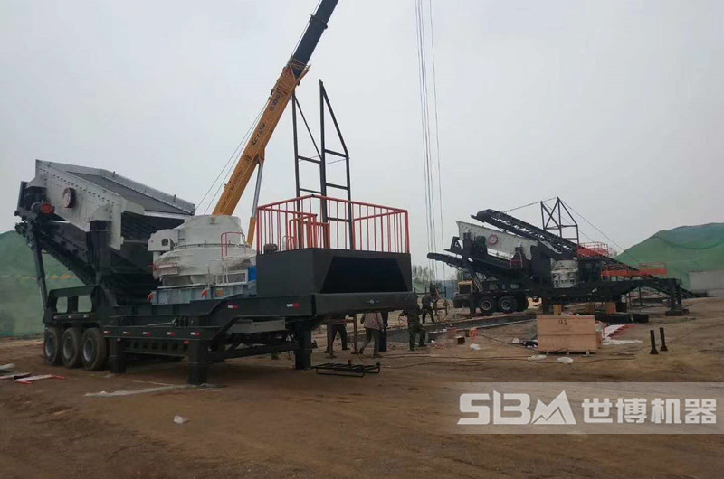石子和機(jī)制砂加工設(shè)備現(xiàn)場(chǎng)