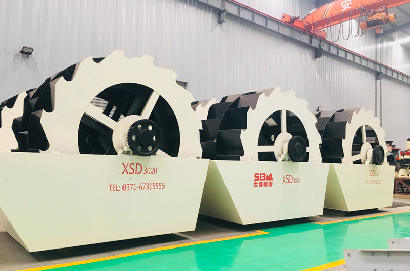 水洗石粉洗砂機(jī)，輪斗式洗砂機(jī)