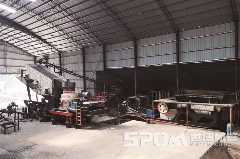 移動(dòng)式花崗巖石子破碎生產(chǎn)線