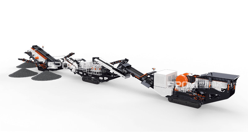 破碎混凝土的移動式破碎機設(shè)備