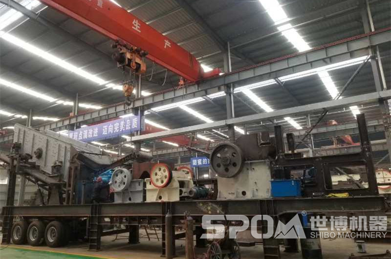 多機(jī)組合定制移動破碎機(jī)，輪胎半移動破碎機(jī)