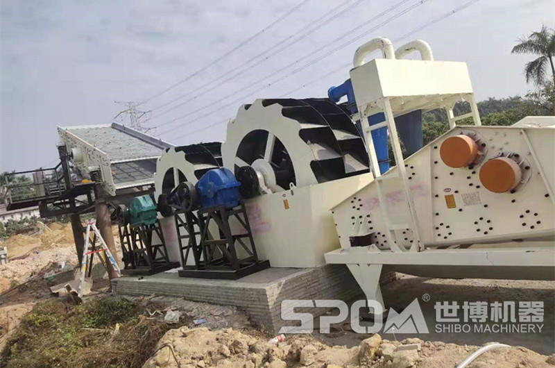 洗砂機(jī)搭配振動(dòng)篩、細(xì)砂回收機(jī)