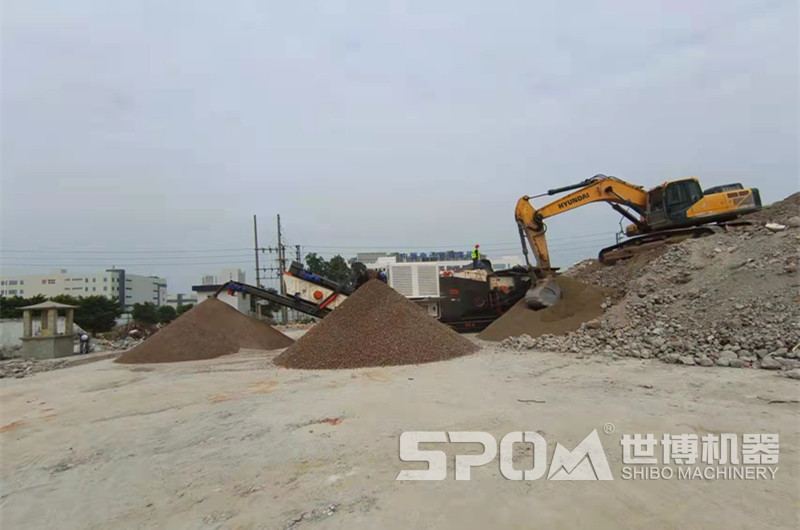 建筑垃圾制砂設(shè)備，移動建筑垃圾破碎制砂機