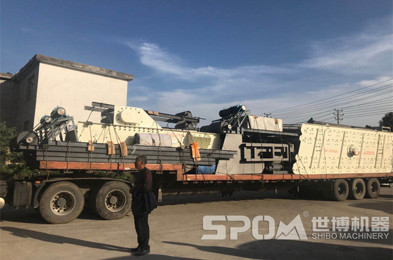 石料生產(chǎn)設備給料機振動篩輸送機裝車發(fā)貨