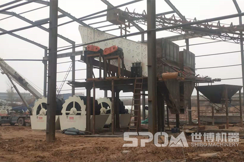 圓振篩在洗砂生產(chǎn)線中的應用